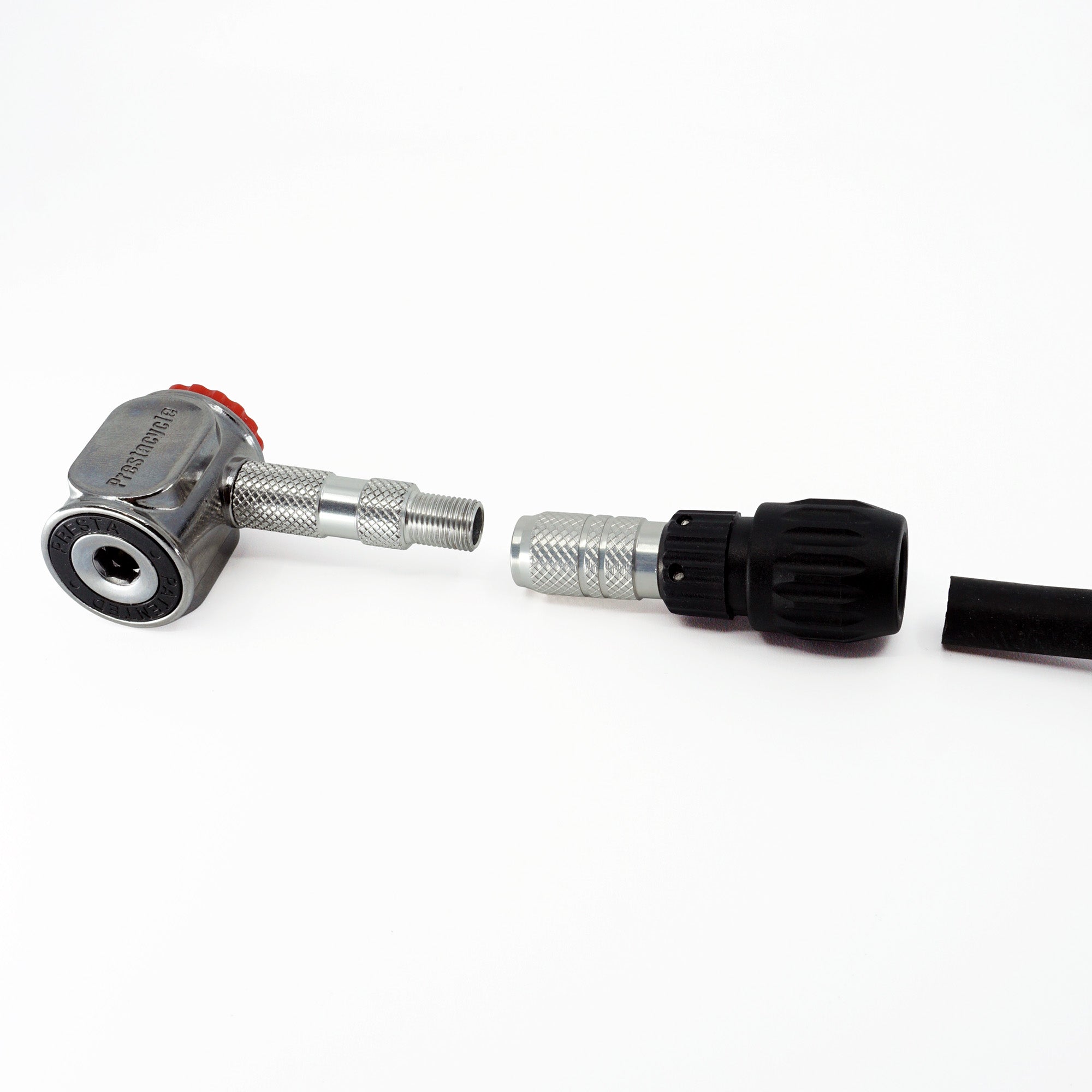 Pro 1/4" Schrader Variable Size Clamping Hose Barb