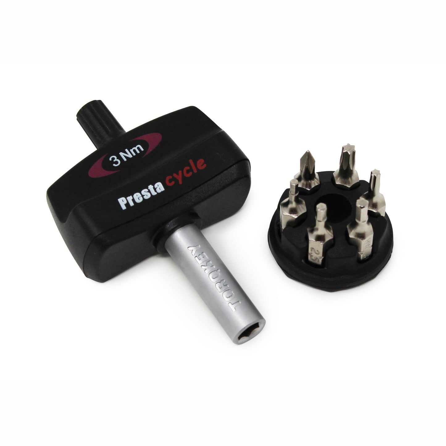 Prestacycle Mini TorqKeys - 3Nm Preset Torque Tool w/6 Bits & Holder